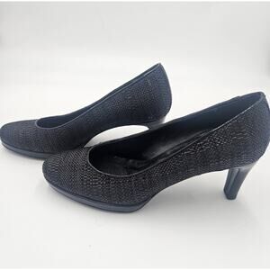 Vaneli Size 7.5N Dayle Vintage Black Classic Pump Woven T'moro Eprint Comfort